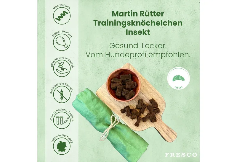 Fresco Dog Martin Rütter Trainingsknöchelchen Insekt 1kg, gesunde Hunde Leckerli, Snack für: Hunde, Hypoallergen, getreidefrei, zuckerfrei – Produktbild 2 von 5