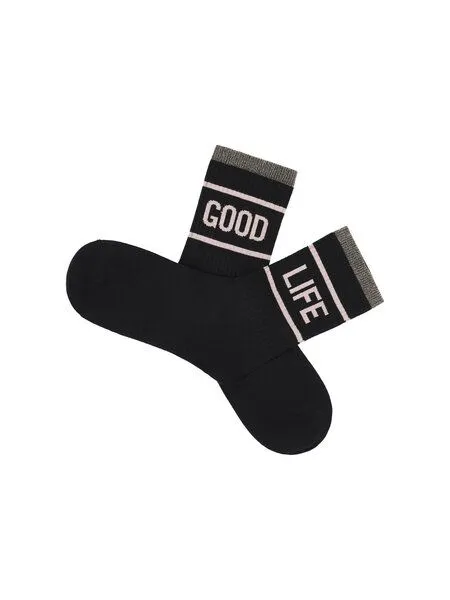 LANIUS LANIUS Statement-Socken, Black, – Produktbild 2 von 4