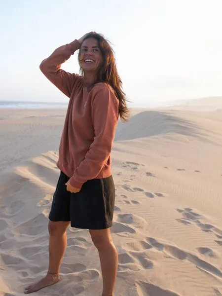 FUXBAU FUXBAU Frauen fux Pullover - seegrün, seeblau & rot, Rot, – Produktbild 4 von 4
