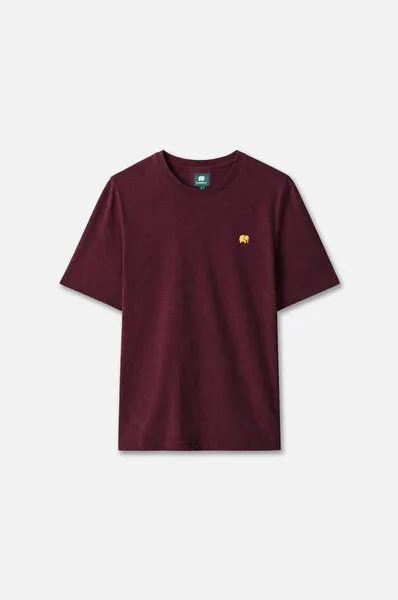 Trendsplant Trendsplant Organic Essential T-Shirt Wine Red, Rot, – Produktbild 3 von 5