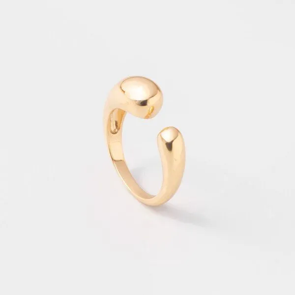 fejn jewelry fejn jewelry Ring 'open drop', Gold, – Produktbild 1 von 4