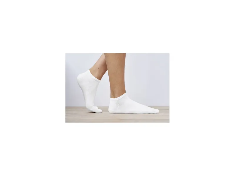 Living Crafts Living Crafts - Damen Sneaker-Socken, 2er-Pack (98% Bio-Baumwolle; 2% Elasthan), Weiß, – Produktbild 4 von 5