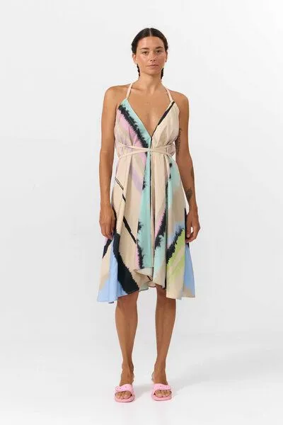 Suite 13 Lab Suite 13 Lab Multipositions Kleid, kurz, Modal, Hellbunt print, – Produktbild 3 von 4