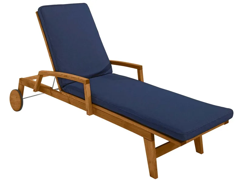 Rondo Auflage für Sonnenliege 'Milano' 200 x 58 x 6 cm, Bezug aus Polyester, blau – Produktbild 1 von 1