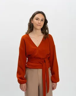 MATONA Matona Wickelbluse aus Musseln für Frauen / Muslin Wrap Blouse – Produktbild 1 von 1