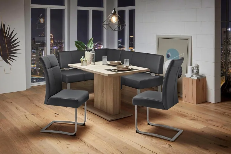 OTTO home Eckbank Rab, in 2 Breiten (180 oder 200 cm), Bezug in verschiedenen Qualitäten, Schwarz, – Produktbild 4 von 5