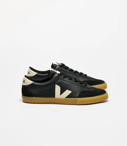 Veja Veja Damen-Sneakers Volley OT Leather Black Pierre – Produktbild 4 von 4