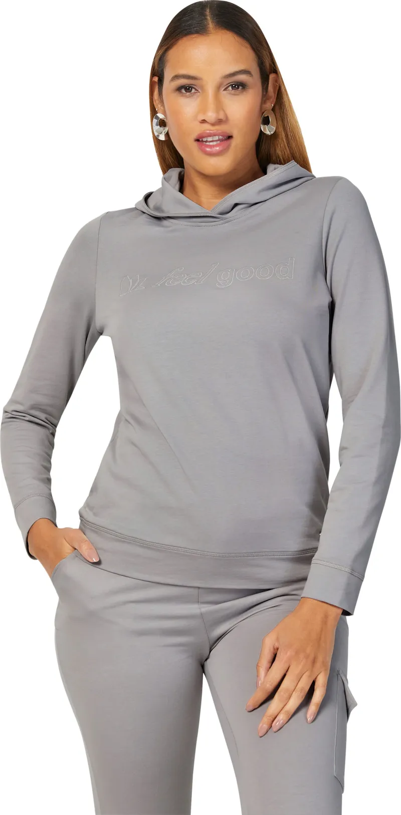 feel good Shirt steingrau, Steingrau, – Produktbild 2 von 2