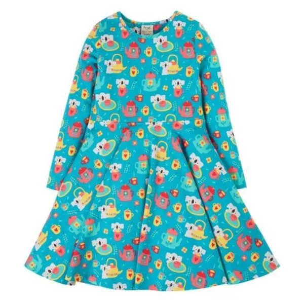 Frugi Frugi Kleid Koala Tea Time Sofia Skater Dress – Produktbild 1 von 2