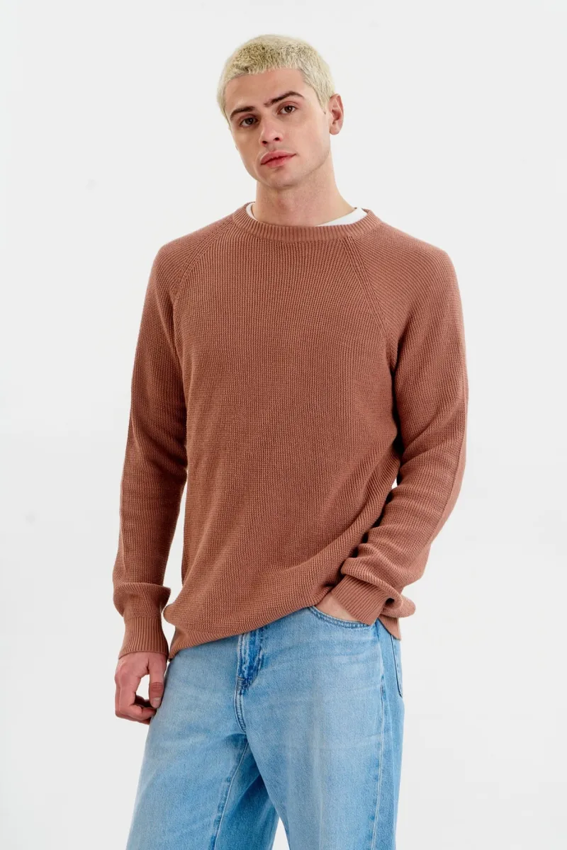 KOMODO KOMODO Herren vegan Jumper Herren Nebel Kaffee, Braun, – Produktbild 2 von 2