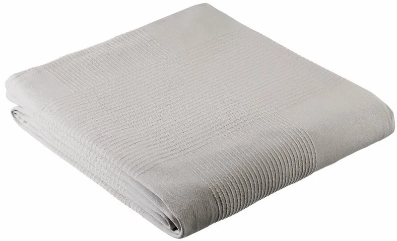 OTTO home Tagesdecke Mira, leichte Tagesdecke aus 100% Baumwolle, uni Überwurf, ohne Füllung, Grau, – Produktbild 8 von 9