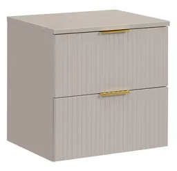 Lomadox Waschtisch ADELAIDE-56-CASHMERE, Waschtischschrank, kaschmir mit gerillter Front, 60cm breit – Produktbild 1 von 1