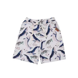 Walkiddy Kinder Shorts GOTS zertifiziert Bio-Baumwolle, Offwhite, Wal- und Schildkröten-Muster, Walkiddy – Produktbild 1 von 1