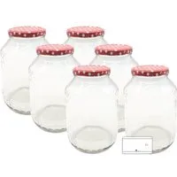mikken mikken Große Einmachgläser 2650 ml Vorratsgläser mit Deckel (TO100) – Produktbild 1 von 1
