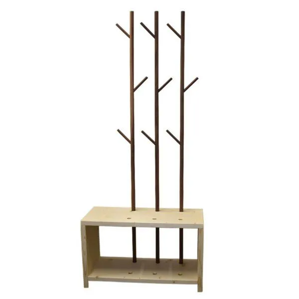 4betterdays 4betterdays Garderobe 'MyStyle' - Small | L 75 x T 30 x H 45 cm | Zirbe – Produktbild 1 von 8