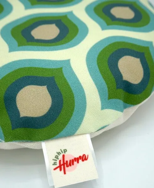 HipHip-Hurra HipHip-Hurra Kissen mit Biobaumwollfüllung, Grün (geometrie), – Produktbild 3 von 4
