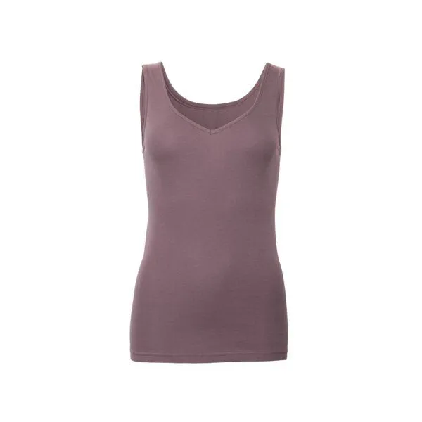 Living Crafts Living Crafts V-Neck-Trägertop - JANINE, Mauve (lila), – Produktbild 2 von 2