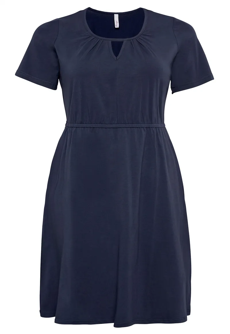 sheego Jerseykleid, Marine, – Produktbild 2 von 2