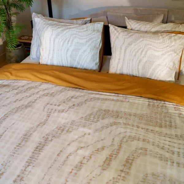 Kayori Kayori Diara Bettwäsche Baumwolle, Sand, – Produktbild 2 von 3