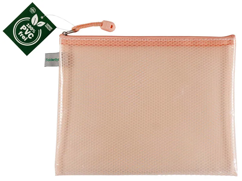 FolderSys FolderSys Kleinkram-Beutel "Candy Bag" mit RV, DIN A5, EVA, pastell apricot transparent – Produktbild 1 von 1