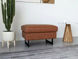 OTTO home Polsterhocker Pinto, mit Keder, Metallfüßen und auch in Cord Bezug erhältlich – Produktbild 1 von 1