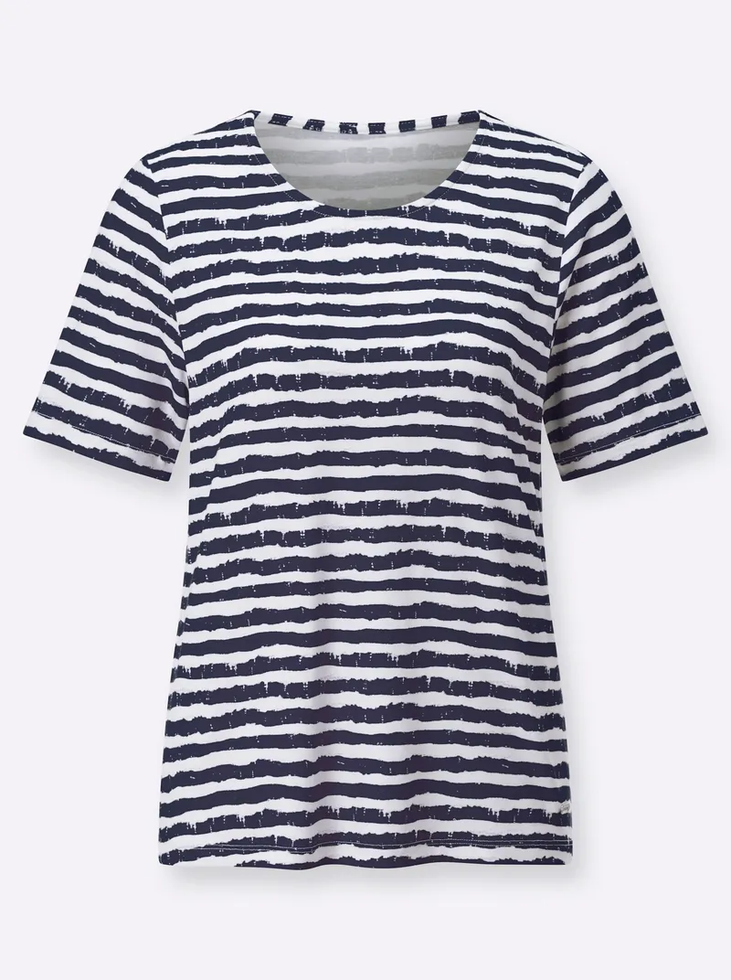 Witt Ringelshirt marine-ecru-geringelt, Marine-ecru-geringelt, – Produktbild 2 von 2