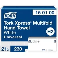 Tork Tork Xpress Multifold-Papierhandtücher "Universal H2" 21 x 230 Blatt, weiß – Produktbild 1 von 1