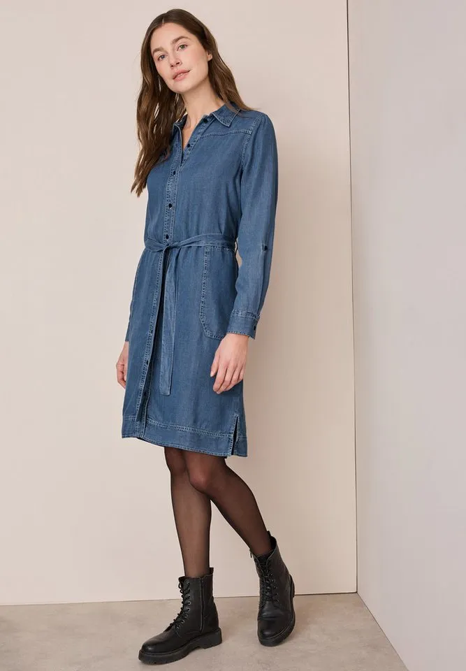 CECIL Jeanskleid mit Knopfleiste, Blau, – Produktbild 2 von 5
