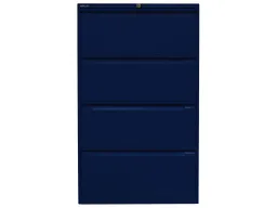 Bisley Bisley Registraturschrank oxfordblau 4 Schubladen 2-bahnig – Produktbild 1 von 1