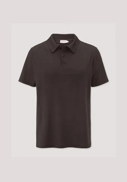 hessnatur hessnatur Wollshirt Polo Regular aus reiner Bio-Merinowolle, Kakao braun, – Produktbild 4 von 4