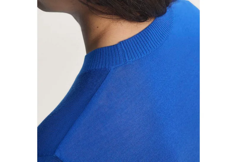 adidas Performance adidas Performance Fußballtrikot ITALIEN 70S TRIKOT für Erwachsene, ohne Verschluss, mit Rundhalsausschnitt, Blau, – Produktbild 3 von 5