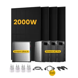 EcoFlow EcoFlow Stream Ultra X, All-in-One Speicher für Balkonkraftwerke, mit 4 x 500 Bifaziale Solarmodule, by Powerness - Stream Ultra X + 3 x Stream AC Pro | 9600Wh / 4 x Smart Plug / Selbstabholung – Produktbild 1 von 1