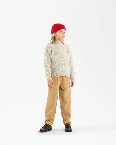MATONA Matona Strickpullover für Kinder aus Bio-Baumwolle und Wolle / Easy Sweater, Salt, – Produktbild 3 von 4