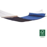 MacaMex MacaMex California Doppel-Stabhängematte gepolstert, wetterfest, Lapis blue (blau), – Produktbild 1 von 1
