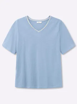 sheego V-Shirt eisblau – Produktbild 1 von 1