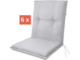 Doppler doppler Auflage "STAR" für Niederlehner, 6er-Pack, 100x48x6 cm, Polyester, grau – Produktbild 1 von 1