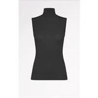 CASAGiN CASAGiN Ärmelloser Rollkragenpullover aus TENCEL und Kaschmir, Schwarz, – Produktbild 1 von 1
