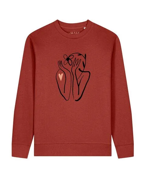 watapparel watapparel Sweatshirt Unisex Self love, Earthy red, – Produktbild 4 von 4