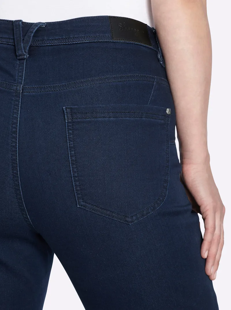 sheego Skinny Jeans, Dark blue, – Produktbild 2 von 2