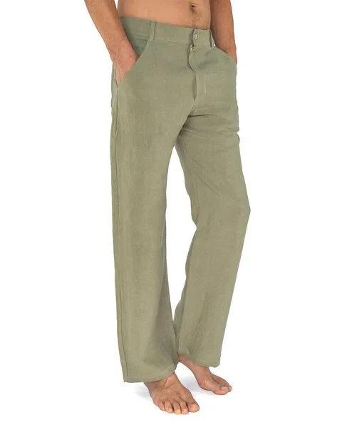 SCHAZAD Leinenhose APPROVAL STONEWASHED von SCHAZAD, Senf, – Produktbild 2 von 3
