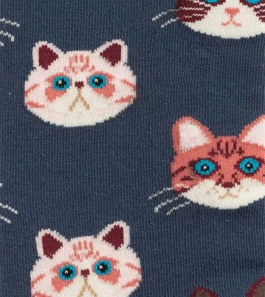 DillySocks DillySocks Socken Kitten aus Biobaumwoll-Mix, Sky kitten, – Produktbild 3 von 5