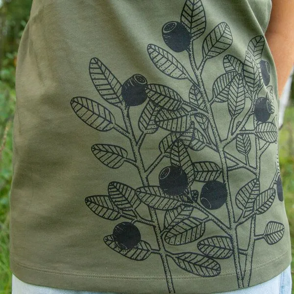 Cmig Cmig T-Shirt Kinder Blaubeere, Khaki (grün), – Produktbild 3 von 4