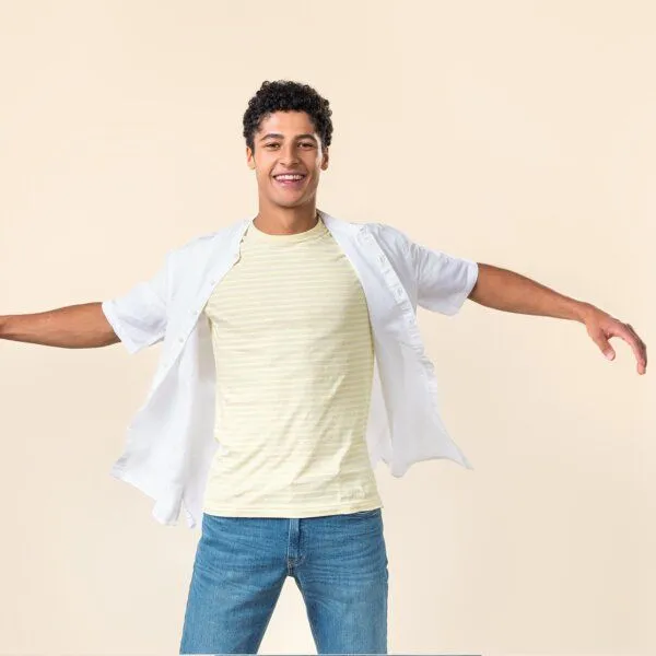 Living Crafts Living Crafts Herren T-Shirt (80% Bio-Baumwolle; 20% Leinen) – Produktbild 4 von 5