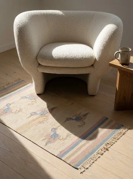 Rugtales Kelim „Rugtales“ aus Schurwolle, Beige, – Produktbild 2 von 4