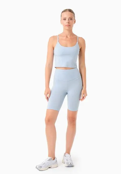 ORGANICATION ORGANICATION TARRA | Crop-Top aus Bio-Baumwolle, Seashell blue, – Produktbild 2 von 4