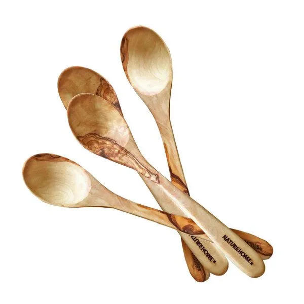 NATUREHOME NATUREHOME Esslöffel Kochlöffel Hollöffel aus echtem Olivenholz – Produktbild 6 von 6