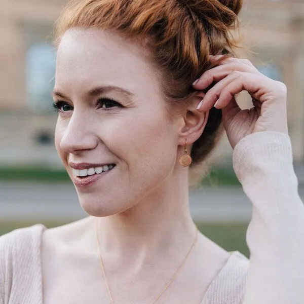 lille mus lille mus Porzellan-Ohrhänger TRIPLE, Mint, – Produktbild 1 von 2
