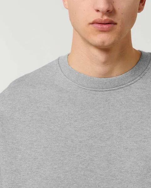 YTWOO YTWOO Dicker schwerer Sweater aus Bio-Baumwolle | Pullover oversized, Grau meliert, – Produktbild 2 von 4