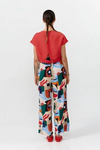 SUITE13LAB Suite13lab Cropped-Top HEBRON, Rot, – Produktbild 2 von 3