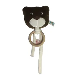 Pat und Patty Pat und Patty Greifling / Holz Beißring mit Rassel "Biber" , 100 % Baumwolle-kbA – Produktbild 1 von 1